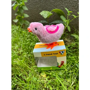 N Trend Mavi Civciv Oyuncak Koşan Civciv Bebek Mini Kurmalı Peluş Civciv