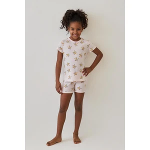 Katia & Bony Kız Çocuk Unicorn Desenli Şortlu Pijama Takımı Açık Pembe