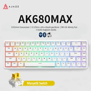 AK680 Max - Kablosuz - Manyetik Switch Oyun Klavyesi