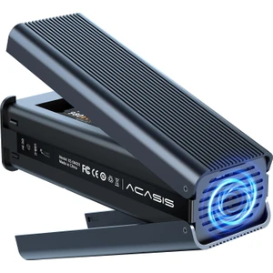 EC6604 - 10Gbps USB-C 3.2 Gen2, 2x 8TB NVMe SSD Destekli Yuva, Dahili Fanlı, Offline Clone Özellikli Disk İstasyonu