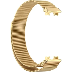 Huawei Band 10 Uyumlu Hasır Milano Metal Mıknatıslı Kordon