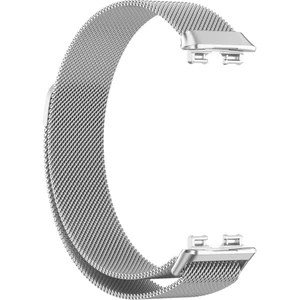 Huawei Band 10 Uyumlu Hasır Milano Metal Mıknatıslı Kordon
