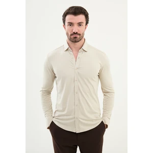 Düz Slim Fit Erkek Gömlek