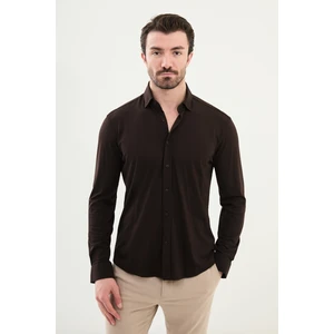 Düz Slim Fit Erkek Gömlek
