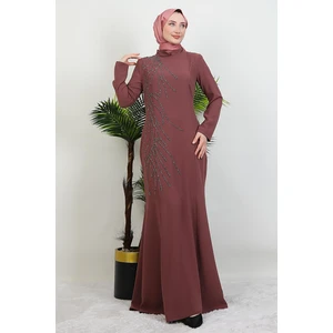 Hiranur Tesettür Elbise Lacivert