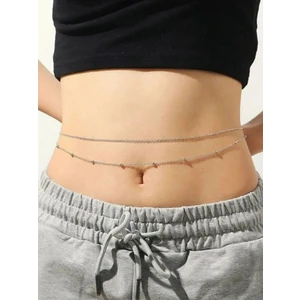 Kadın 2li Top Detay Bel Zinciri