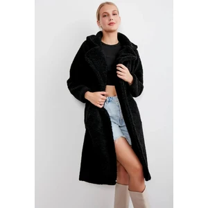 Kadın Uzun Peluş Kaban