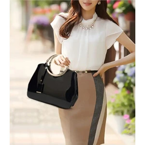 Siyah Rugan Elegant Çanta