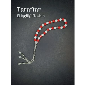 Tuana Trend Fanatik Taraftar El Işçiliği Tesbih 8mm Hediye Sarı Lacivert Küp Kesim