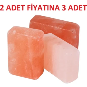 Çankırı Tuz Lamba (2 Değil Tam 3 Adet) Doğal Mineralli Himalaya Kaya Tuz Sabunu