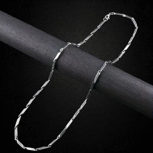 Vitrin Accessories Çelik Kolye Titanyum Melon Düz Model 2 mm 55 cm Gümüş Silver