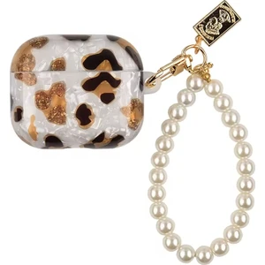 Kılıf Benim Airpods 4.nesil Kılıf Uyumlu Koruyucu Leopar Desenli Sert Silikon Koruma Kılıf