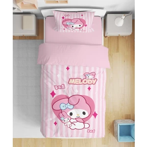 Erays Home My Melody Kuromi 3D Dijital Baskılı Tek Kişilik Kız Çocuk Nevresim Takımı