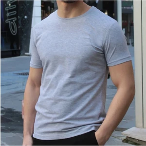 Erkek Bisiklet Yaka Slim Fit Basic T-Shirt