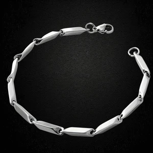 Vitrin Accessories Çelik Bileklik Titanyum Melon Düz Model 2 mm 22 cm Gümüş Silver