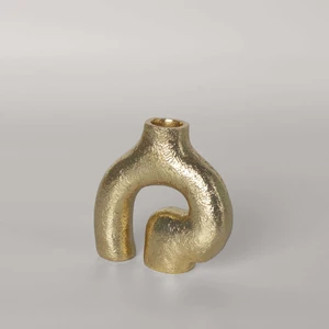 Vein 11,5x4x11,5 cm Dekor Vazo Gold
