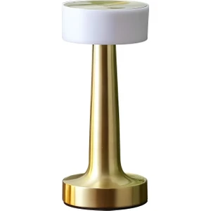 CT-8436 Denver Şarjlı Dekoratif Masa Lambası Dimlenebilir 3 Renk Gold Kasa (Parla)