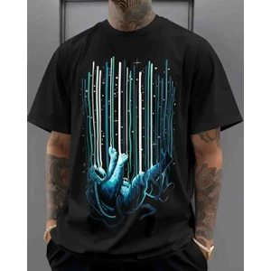 Panda Baskı Tekstil Astronot2 Özel Tasarım Baskılı Oversize Tshirt