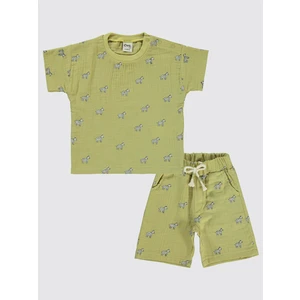 Civil Baby Erkek Bebek Şortlu Takım 6-18 Ay Yeşil