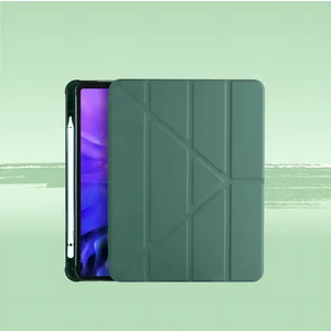 Nezih Case iPad 10.2 (7. 8. 9.nesil) 2020/2021 Uyumlu Kalem Bölümlü Uyku Modlu Katlanabilir Akıllı Kılıf