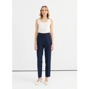 Normal Bel Standart Lacivert Kadın Pantolon 25YSL5352