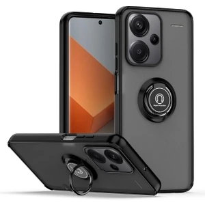 M.TK Moveteck Xiaomi Redmi Note 13 Pro Plus Kılıf Mat Parmak Izi Yapmaz Renkli Tuşlu 360 Yüzüklü Standlı Military Kamera Korumalı Kapak