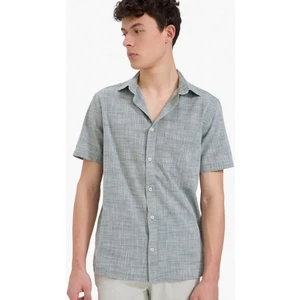%100 Pamuk Regular Fit Polo Yaka Kısa Kollu Gömlek F0196AX25SP