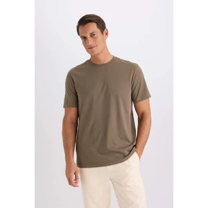 %100 Pamuk New Regular Fit Bisiklet Yaka Basic Düz Kısa Kollu Tişört V7699AZ25SP