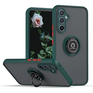 M.TK Moveteck Samsung Galaxy A16 Kılıf Mat Parmak Izi Yapmaz Renkli Tuşlu 360 Yüzüklü Standlı Military Kamera Korumalı Kapak