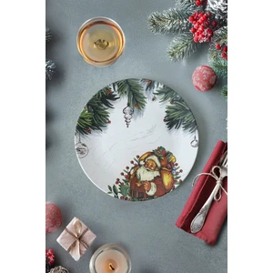 Yılbaşı Tonton Noel Baba  Servis Tabağı 26 Cm - 17955