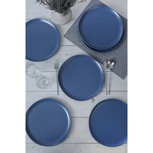Mat Mavi Sardes Servis Tabağı 28 cm 6 Adet 399