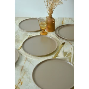 Mat Toprak Taupe Nordic Servis Tabağı 28 cm 6 Adet 977