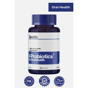 4 Type Probiotics For Oral Health Ağız ve Diş Probiyotik 30 Tablet