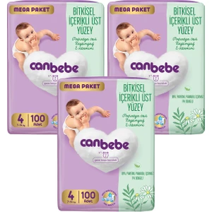 Bebek Bezi Mega Paket 4 Beden (7-14KG) 100 Lü x 3 Adet