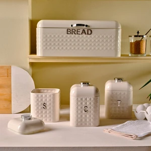 Elmas Karbon Çelik Ekmek Kutusu Saklama Kabı Hediyeli  x l