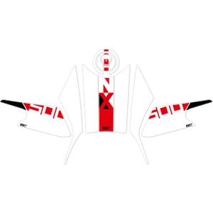 Gp Kompozit Honda Nx 500 2025 Uyumlu Tank Pad Seti Beyaz-Kırmızı