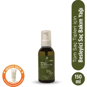 Zeytinyağı ve Argan Yağı Özlü Besleyici Saç Bakım Yağı - Tüm Saç Tipleri Için Serum ve Yağ 150 ml