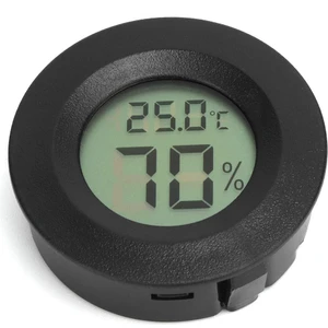 Dijital Termometre ve Higrometre LCD Ekranlı Sıcaklık Nem Ölçer- Siyah