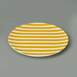 Kitchen Love Yourself Servis Tabağı - Sarı - 25 cm