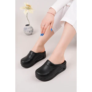 Siyah Ortopedik Taban Bayan  Sabo Terlik