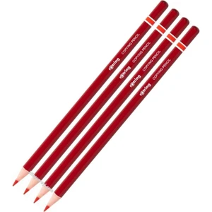 Rotring Kırmızı Kalem (Başlık - Kopya Kalemi) Koyu Renk  4 Lü Paket 1 Adet