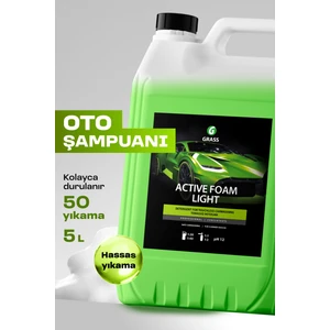 GRASS 5 Kg Ekonomik Araba Şampuanı - Temassız Yıkama İçin | Parlatıcı Etkili | Hızlı Köpüren Formül