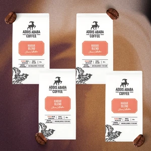 Addis Ababa Coffee Harar Blend (4 X 250 GR.) 1000 Gr. Çekirdek Kahve