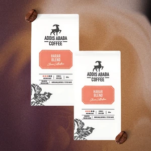 Addis Ababa Coffee Professional Barista Harar Blend 250 gr x 2 (Toplam : 500 Gr.) (Filtre Kahve & Çekirdek Kahve)