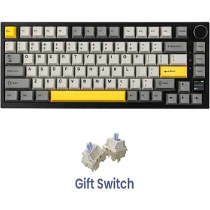 AK820 Pro Mekanik Oyun Klavyesi 3 Modlu Tft Renkli Ekran, Gasket Yapı Hot Swap Rgb