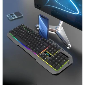 OKW213 Gri Rgb Rainbow Backlit Gaming Keyboard Rainbow (Kablo Uzunluğu 1,5mt)