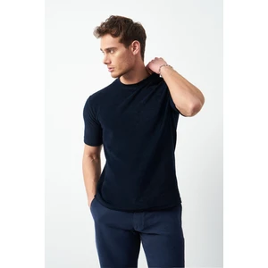 Havlu Kumaş Regular Fit Sıfır Yaka T-Shirt