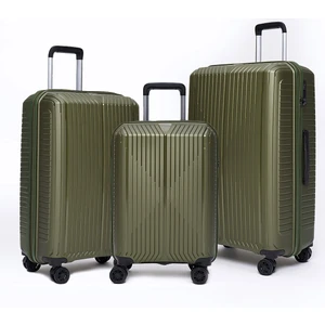 Polipropilen 3'Lü Valiz Seti Haki