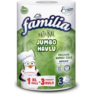 Natural Jumbo Havlu 1 Xl=3 Rulo