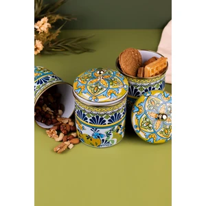 Selge 3 Lü Emaye Kavanoz, Vazo